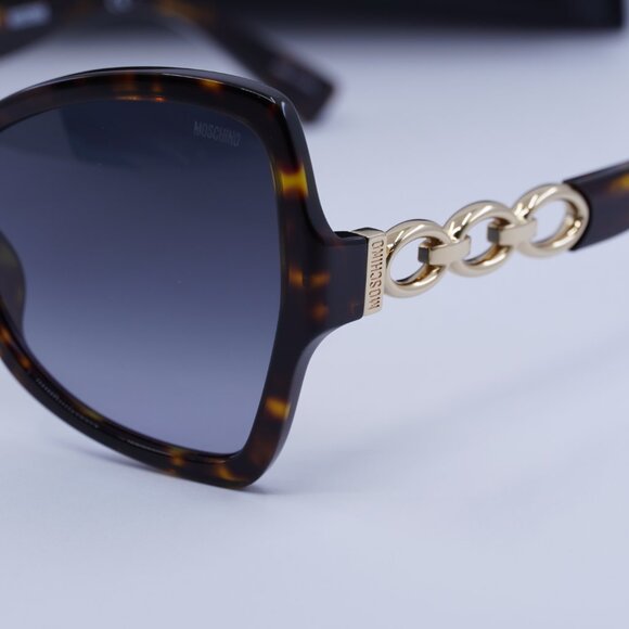 Moschino MOS099/S 0086 9O Butterfly Sunglasses - Havana/Grey Gradient main image 8